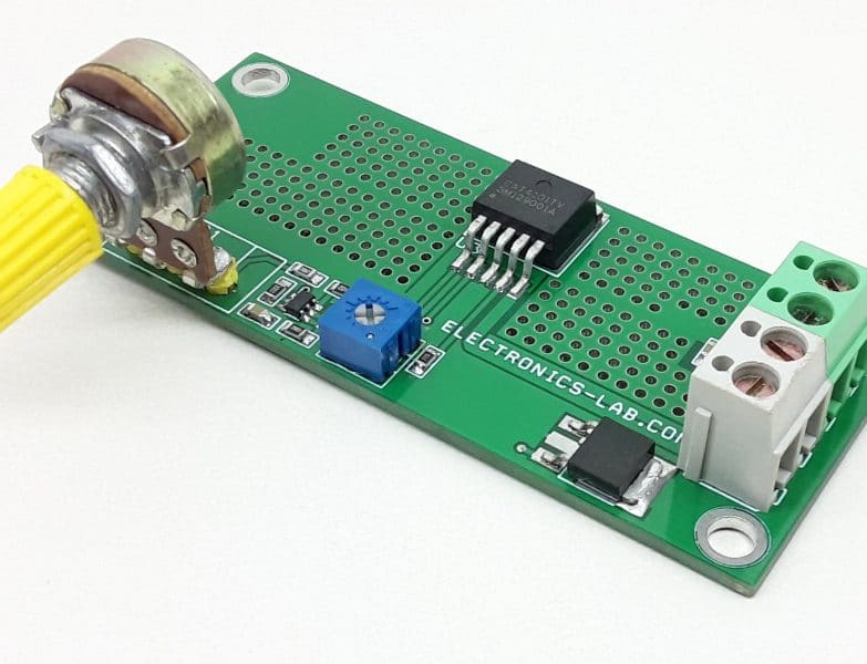 12W Constant-Current LED Driver with PWM Dimming – 12V DC@1A Input